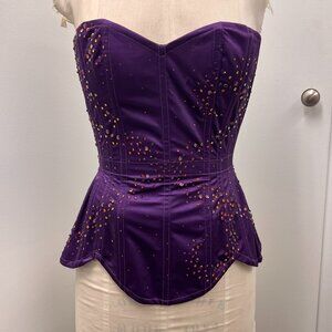 OOAK Custom Trashy Lingerie Swarovski Crystal Lace-up Corset